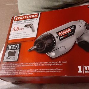 Craftsman 3.6 volt cordless screwdriver